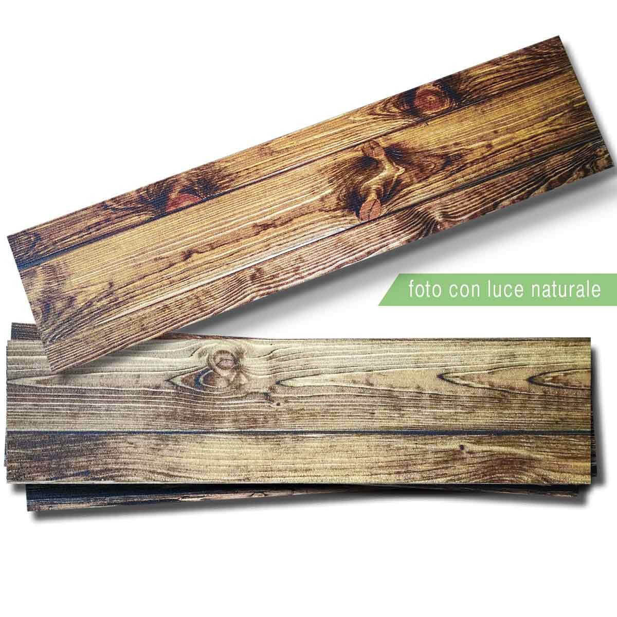 NOCE pannello finto legno in EPS resinato listello misura 100x25 cm. Pezzi 4 totale 1 mq - PlastiWood(14556296)