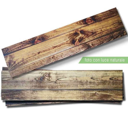 NOCE pannello finto legno in EPS resinato listello misura 100x25 cm. Pezzi 4 totale 1 mq - PlastiWood (14556296)