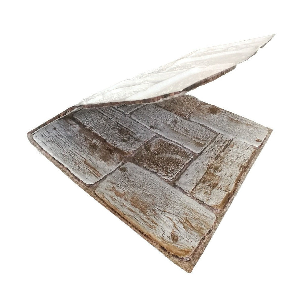 Pannello decorativo in PVC rivestimento parete finto legno TRONCHI DI PINO CHIARO 96x48cm 2 Pz 1 Mq - PlastiWood (14556466)