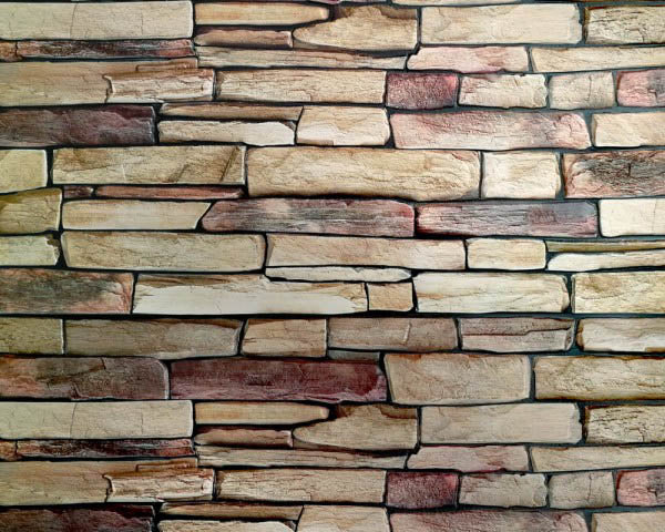 PIETRA DI PERSIA - Pannello parete in PVC finta pietra effetto 3D copri muffa 98x48cm 2 Pz 1Mq - PlastiWood(14556626)