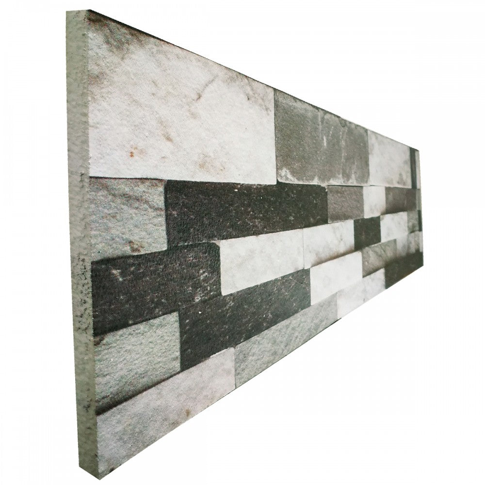 PIETRA MIX pannello finta Pietra In EPS Resinato Listello Misura 100x25 Cm. Pezzi 4 Totale 1 Mq - PlastiWood (14556636)