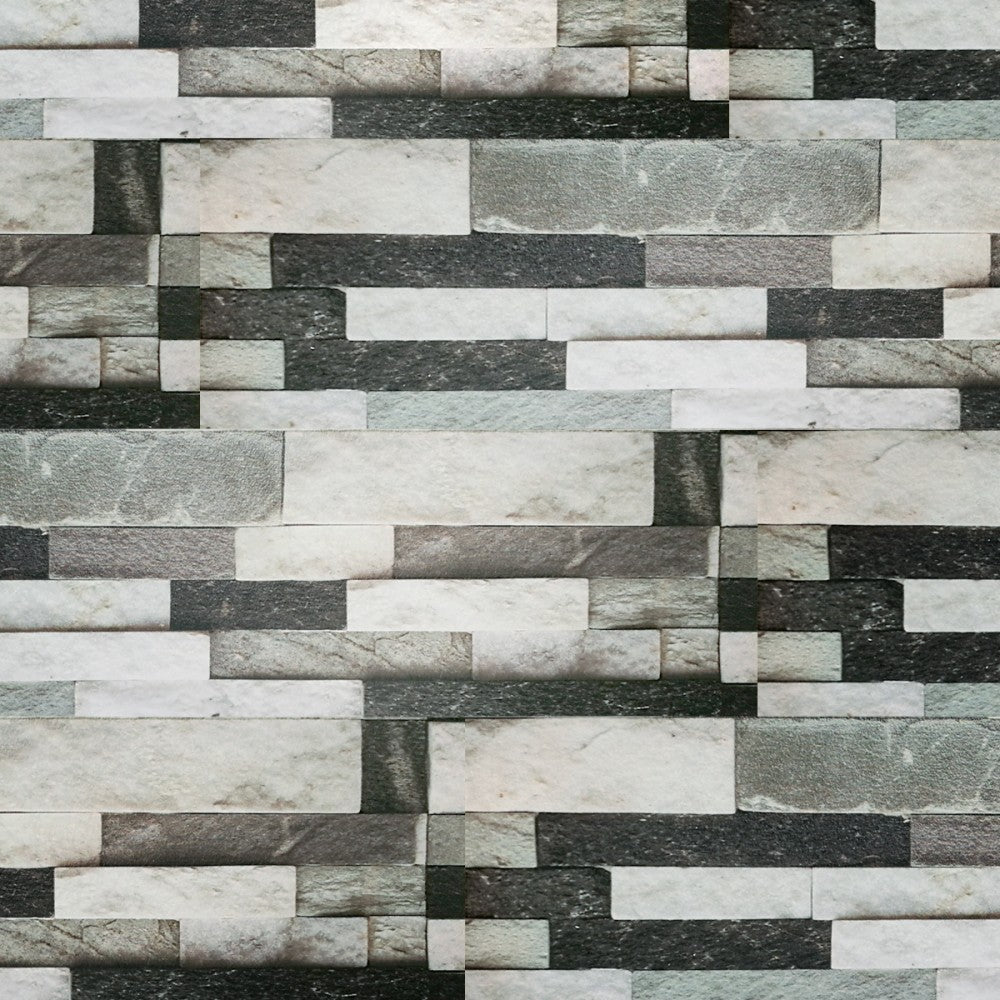 PIETRA MIX pannello finta Pietra In EPS Resinato Listello Misura 100x25 Cm. Pezzi 4 Totale 1 Mq - PlastiWood (14556638)