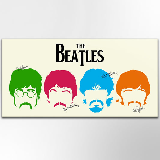 Quadro Canvas su telaio in legno BEATLES SIGN - PlastiWood