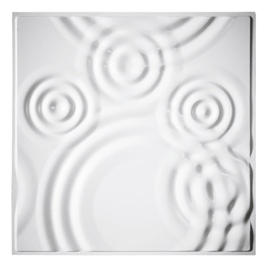 RAIN DROPS - Pannello per parete in PVC a rilievo 3D - 59,5cmX59,5cm - PlastiWood(14557113)