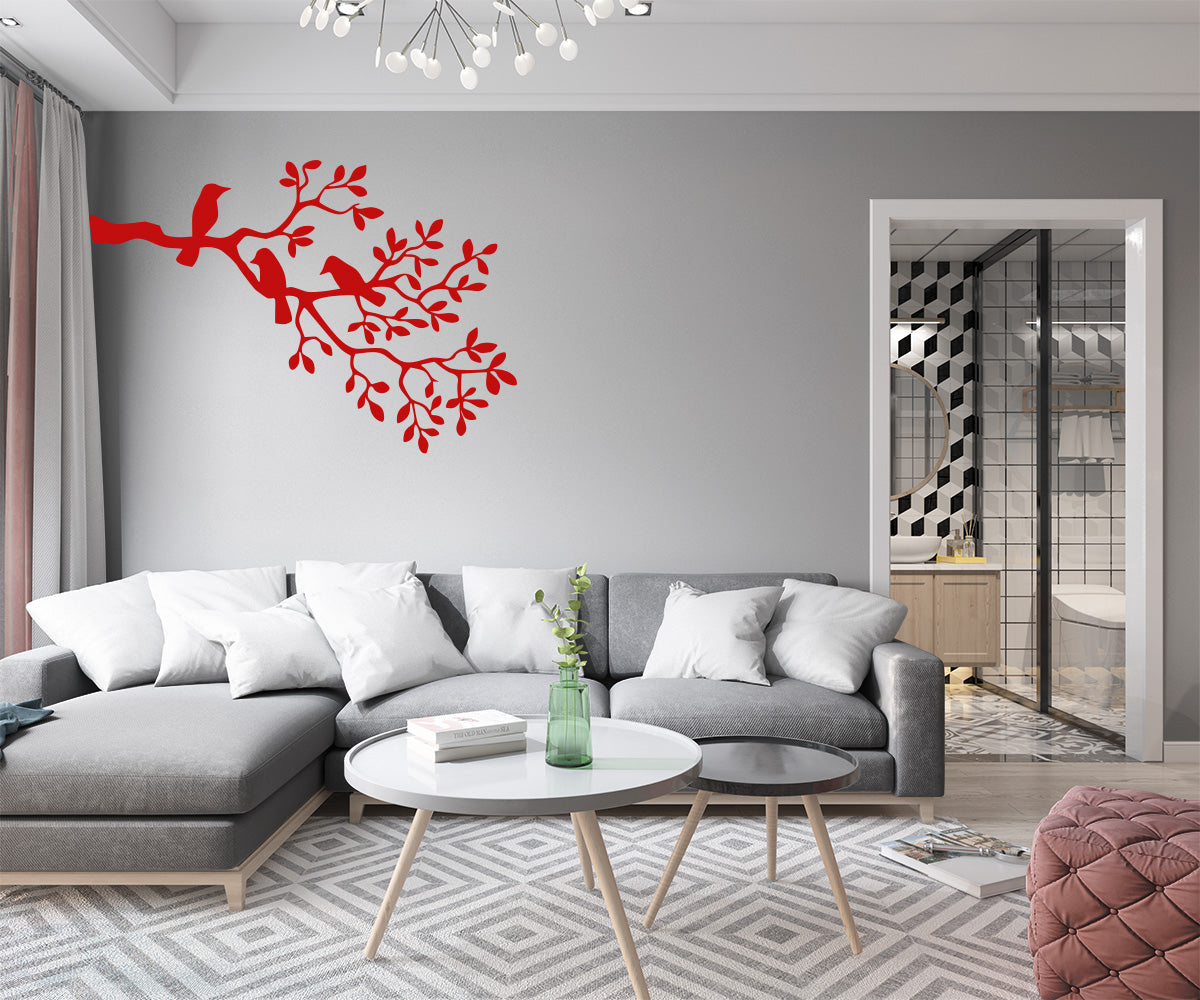 RAMOSCELLO - Adesivo murale wall sticker in vinile 55x115 cm - PlastiWood (14557130)