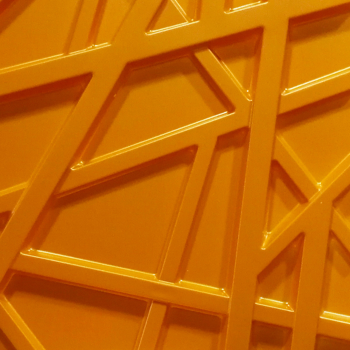 RANDOM giallo-metal-opaco - Pannello parete in PVC a rilievo 3D - 50cmX50cm - 1 Pz - PlastiWood(14557164)