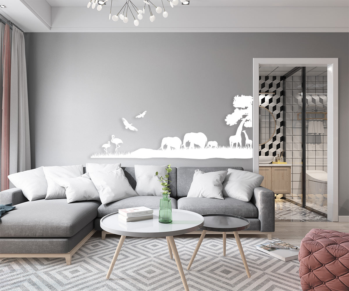 SAFARI - Adesivo murale wall sticker in vinile 55X140 cm - PlastiWood (14557490)
