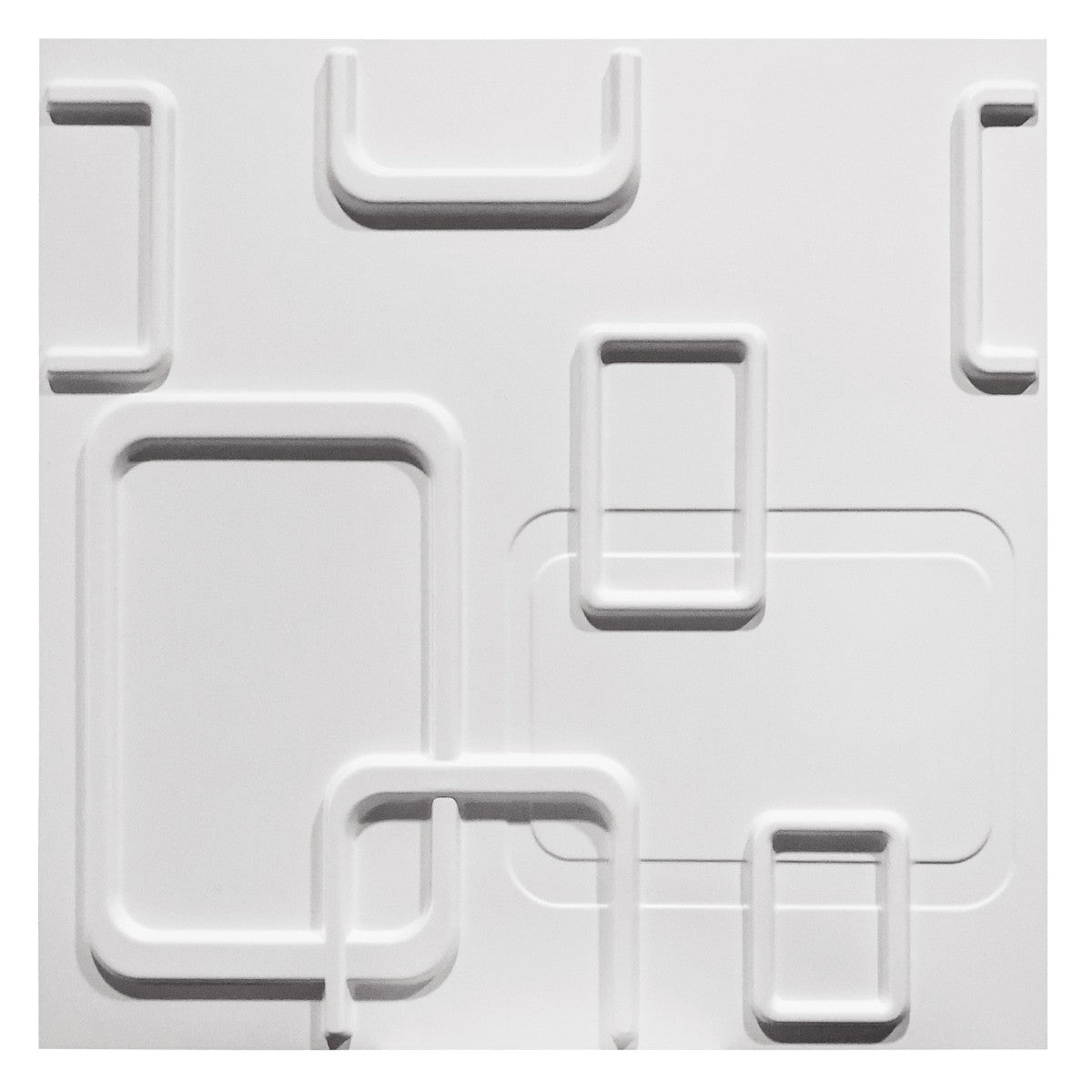 SMART Bianco - Pannello Parete In PVC A Rilievo 3D - 50cmX50cm - 1 Pz - PlastiWood(14557719)