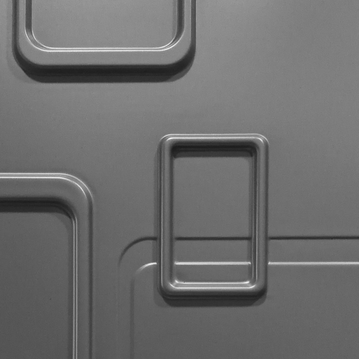 SMART grigio-metal-opaco - Pannello parete in PVC a rilievo 3D - 50cmX50cm - 1 Pz - PlastiWood(14557732)