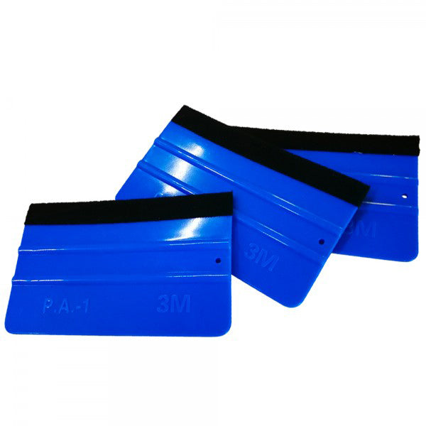 Spatola per applicazione pellicole 3M - P.A.1 blu morbida - 13x8cm - PlastiWood(14557801)