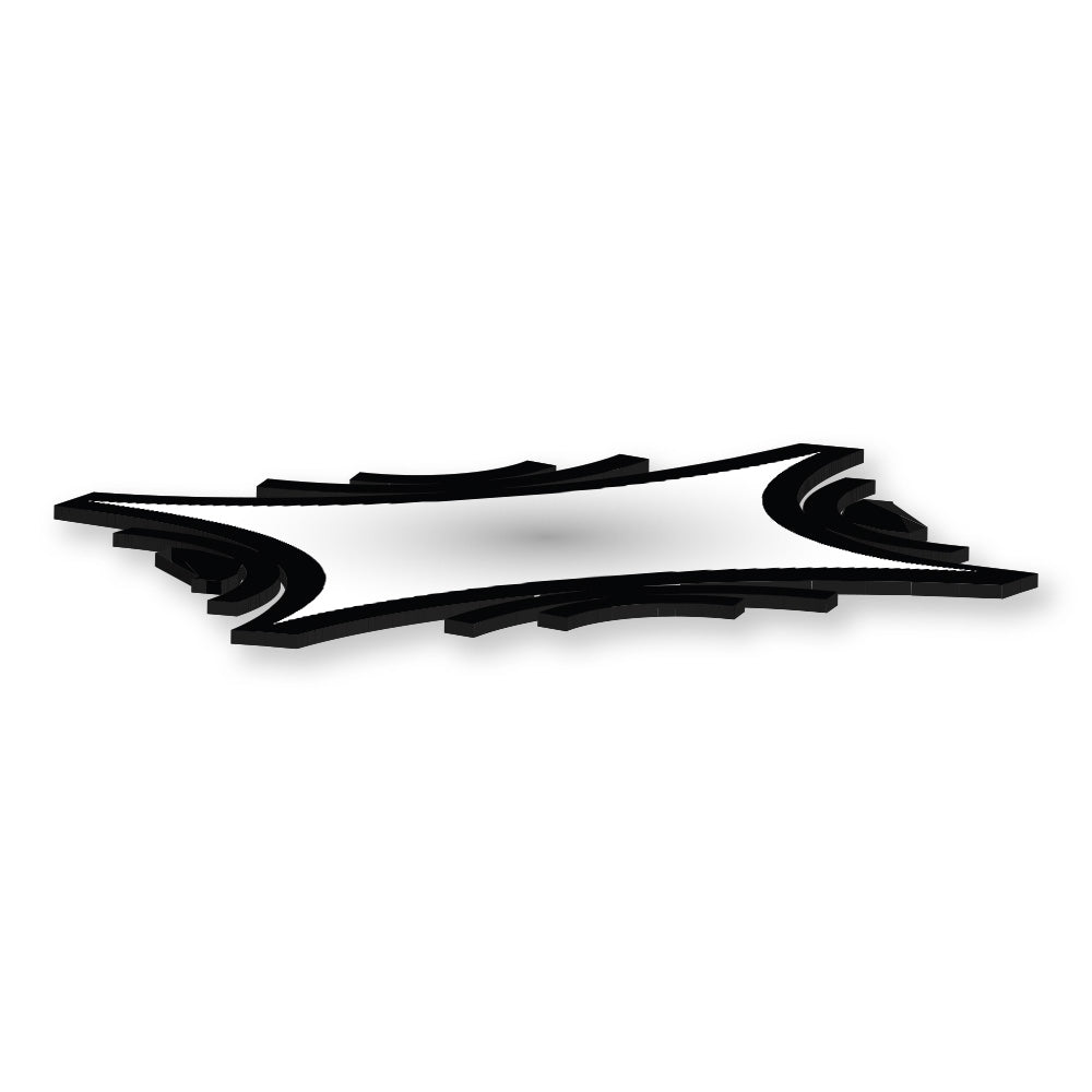 Specchio infrangibile in PVC alta densità modello INSIDE ME colore nero misura 70x50 cm - PlastiWood (14557844)