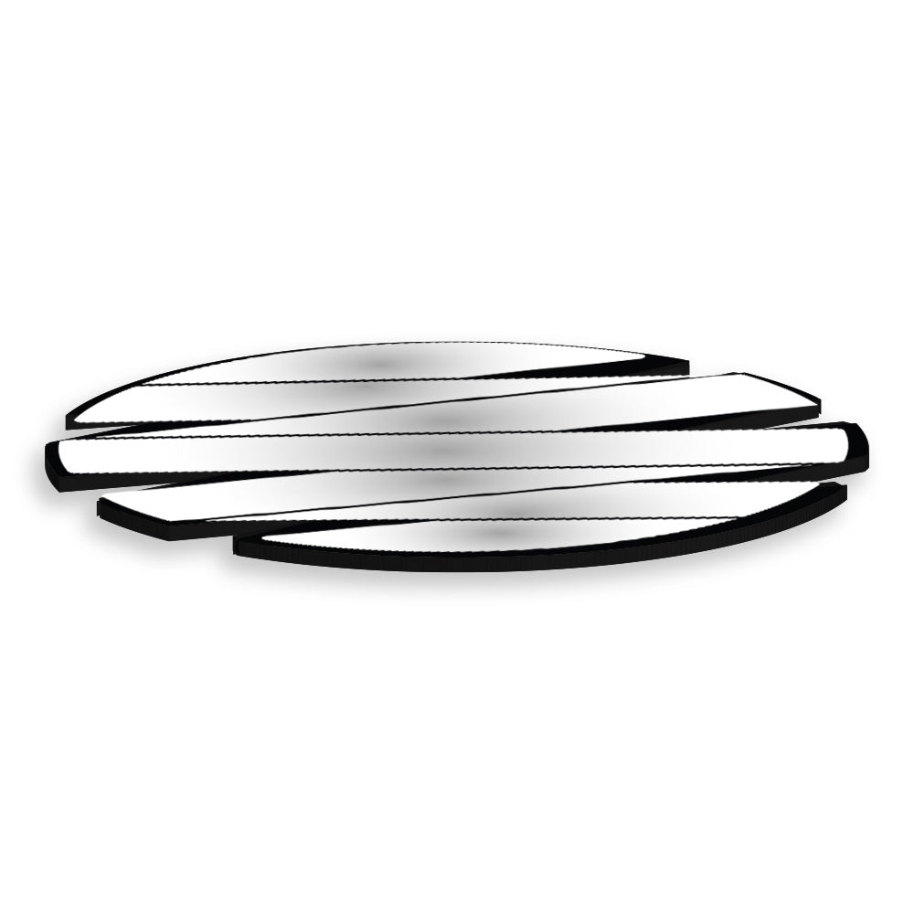 Specchio infrangibile in PVC alta densità modello SELENIA colore nero misura 47x47 cm - PlastiWood (14557860)