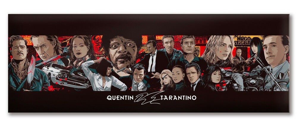 Stampa su Canvas montata su telaio in legno -soggetto Quentin Tarantino - PlastiWood(14557977)