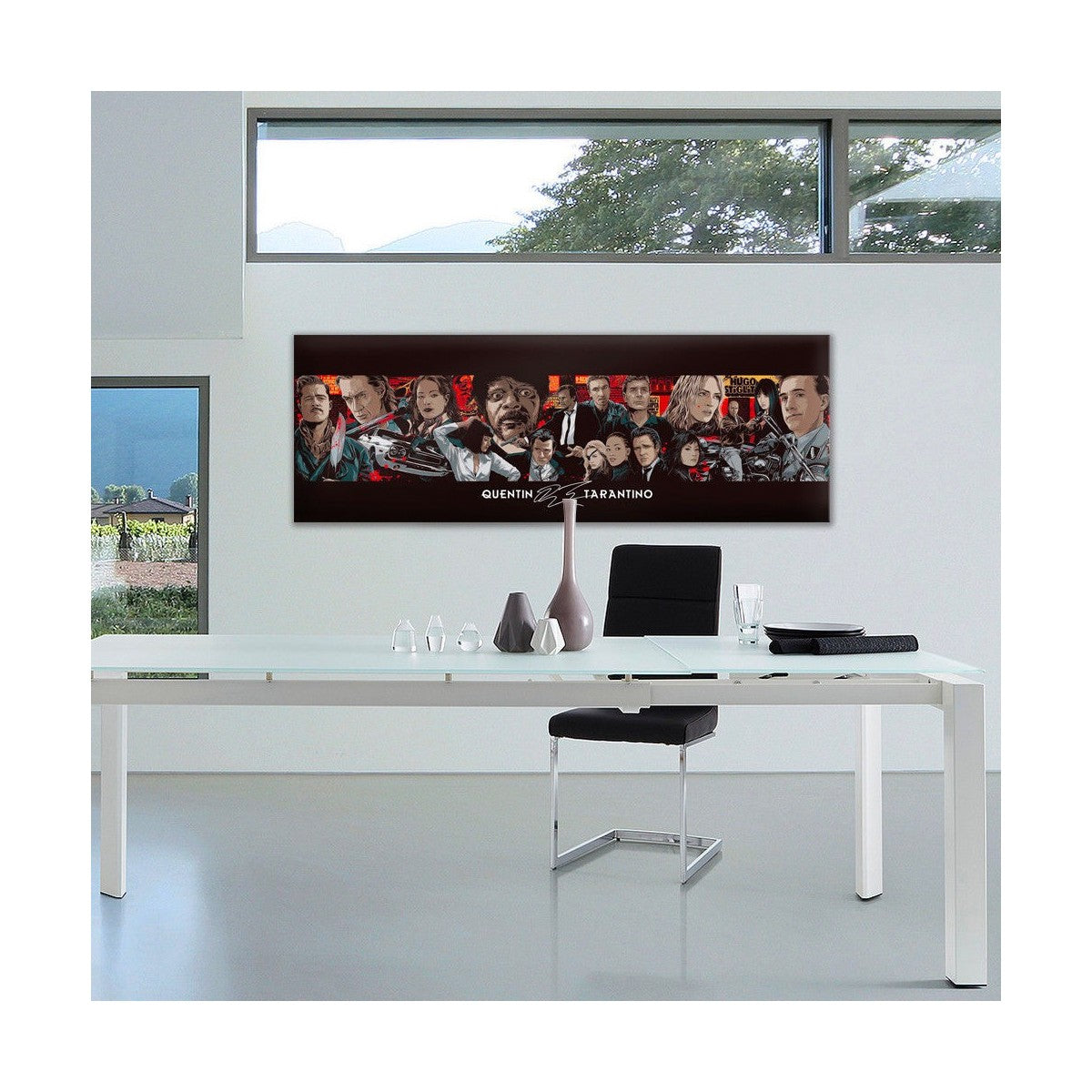 Stampa su Canvas montata su telaio in legno -soggetto Quentin Tarantino - PlastiWood (14557980)