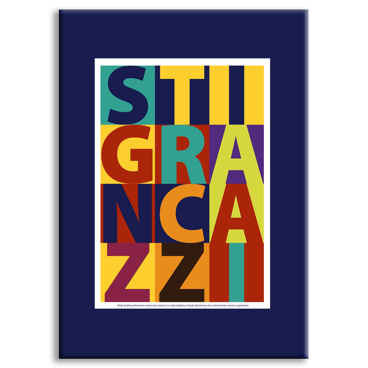 STI GRAN CAZ.. - Poster Ironico - Quadro stampato su Canvas e montato su telaio in legno - PlastiWood(14558032)