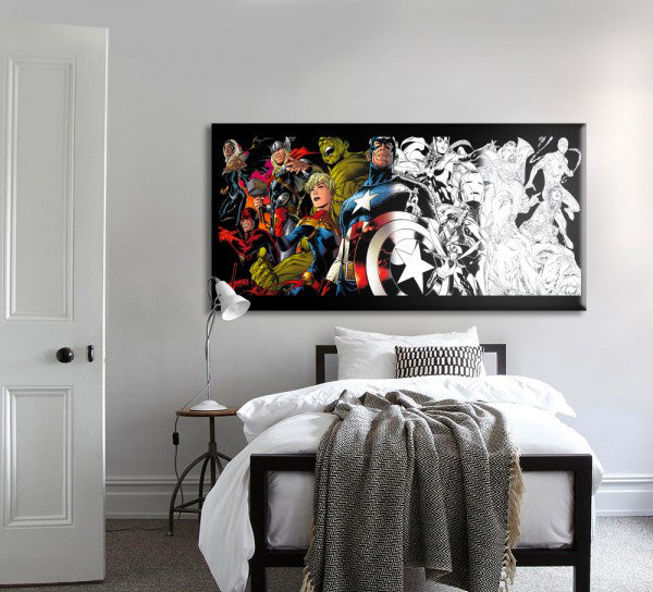 SUPEREROI LEGACY Quadro stampa su tela e montata su telaio in legno - PlastiWood (14558135)