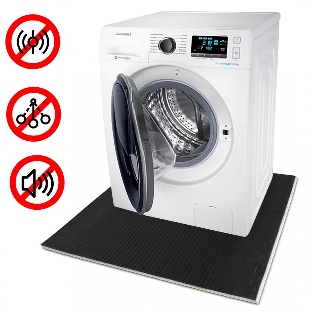 TAPPETO LAVATRICE ANTI VIBRAZIONE - 100X100cm alta densità - h 2 cm - PlastiWood (14558155)