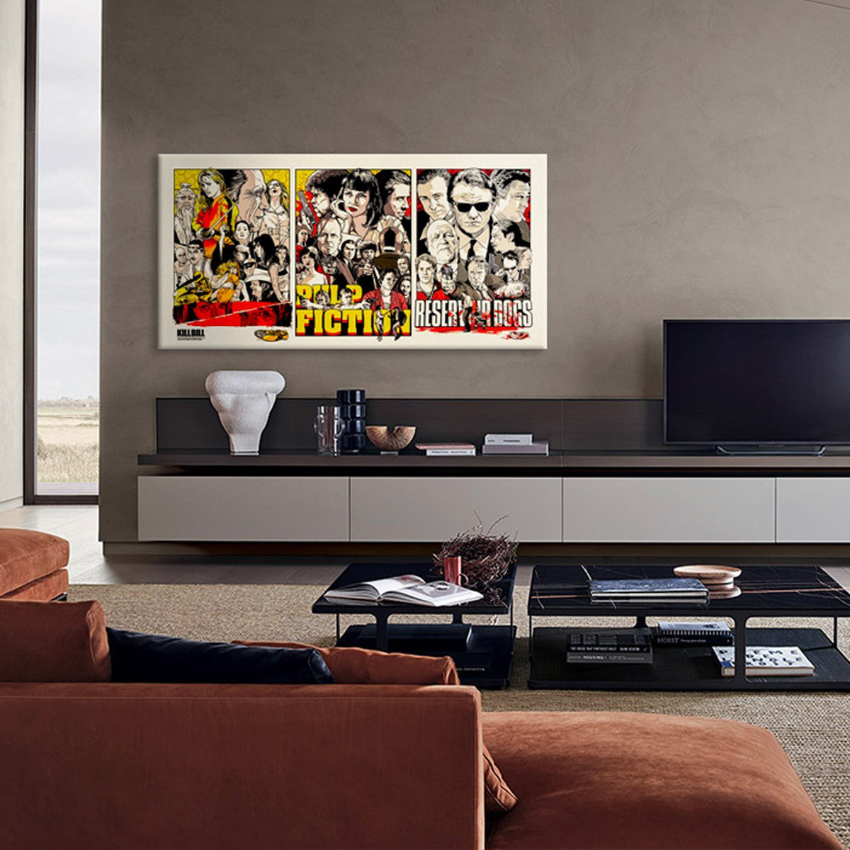 Tarantino locandine film - Quadro stampa su Canvas montato su telaio in legno - PlastiWood (14558160)