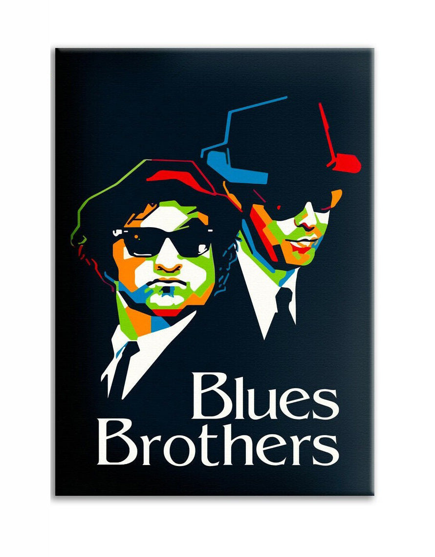 Tela arredo The Blues Brothers pop art - stampa su tela in alta definizione - PlastiWood(14558178)
