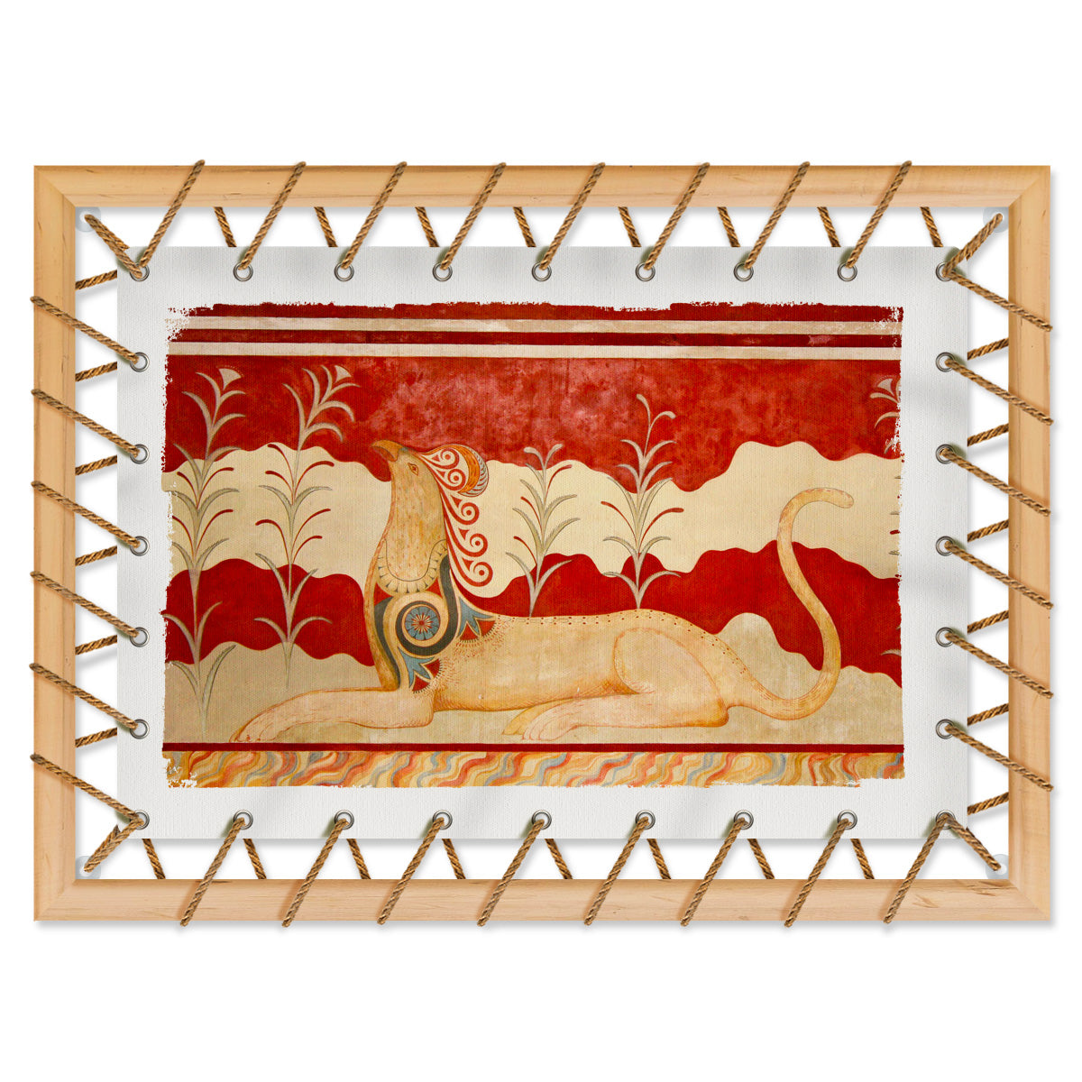 Tensotela 70x95 cm - Cnosso Grifoni Affresco - PlastiWood(14558227)