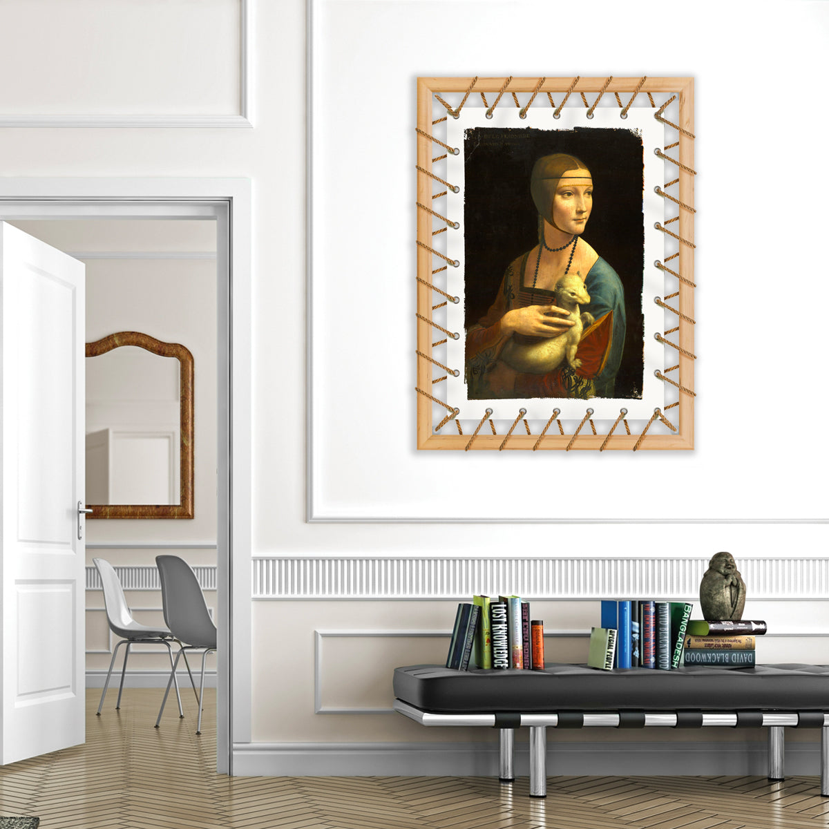 Tensotela 70x95 cm - Leonardo da Vinci - PlastiWood(14558259)
