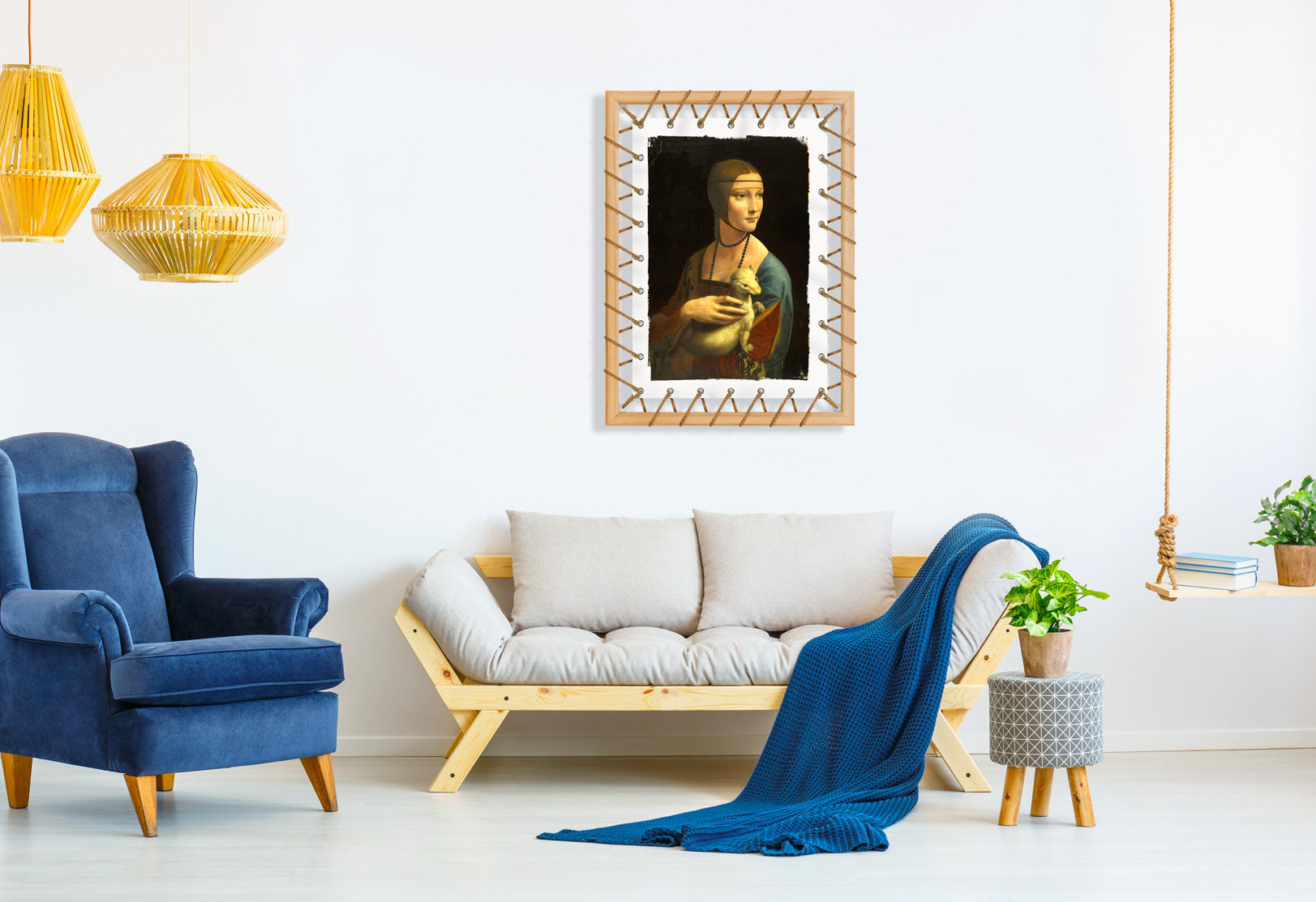 Tensotela 70x95 cm - Leonardo da Vinci - PlastiWood (14558260)