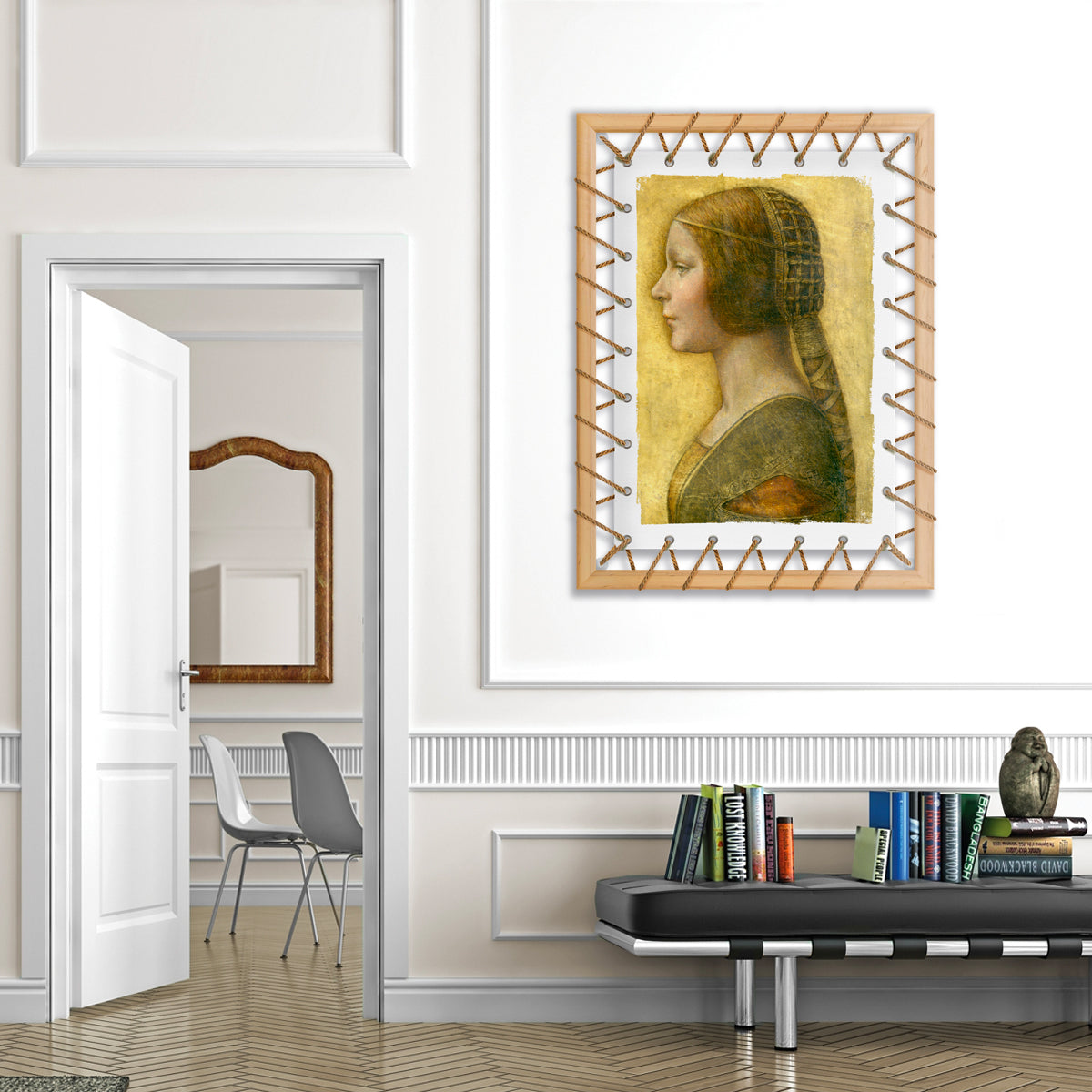 Tensotela 70x95 cm - Leonardo da Vinci Style - PlastiWood(14558265)