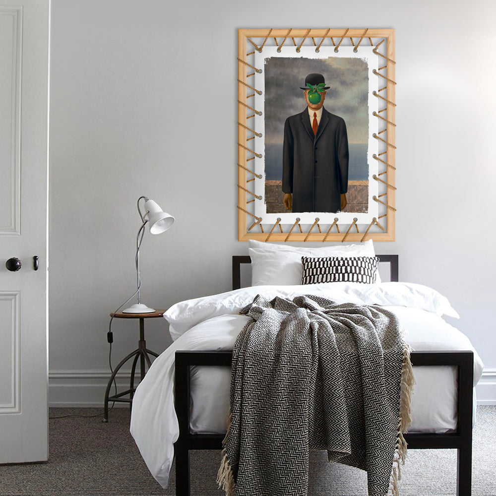 Tensotela 70x95 cm - Magritte The Son of Man - PlastiWood (14558276)