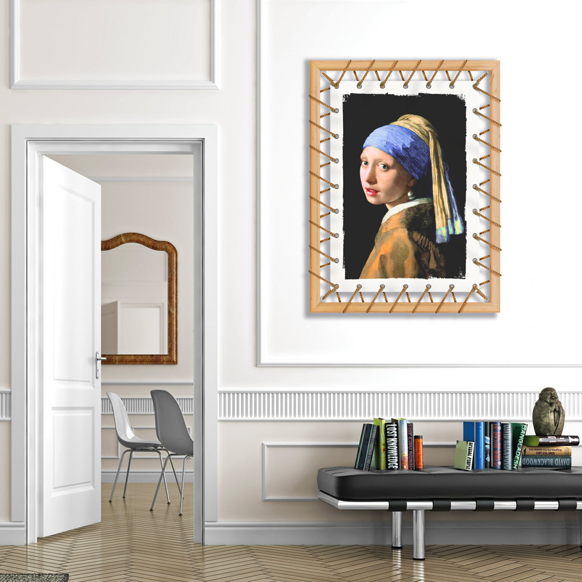 Tensotela 70x95 cm - Vermeer girl with pearl - PlastiWood(14558315)