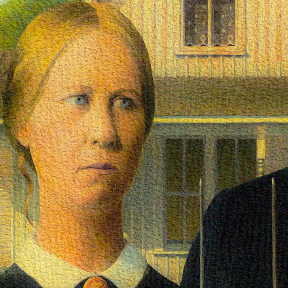 Tensotela 70x95 cm - Wood American Gothic - PlastiWood (14558325)