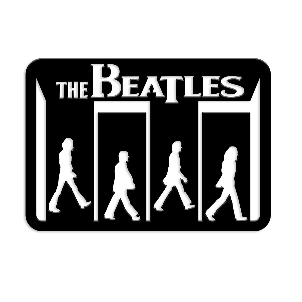 THE BEATLES ABBEY ROAD - Quadro moderno in pvc solido 68 x 48 cm - PlastiWood (14558364)