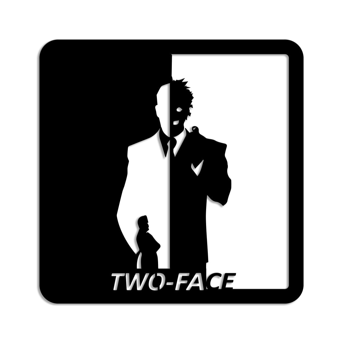 TWO-FACE - Quadro moderno in pvc solido 48 x 48cm - PlastiWood(14558541)