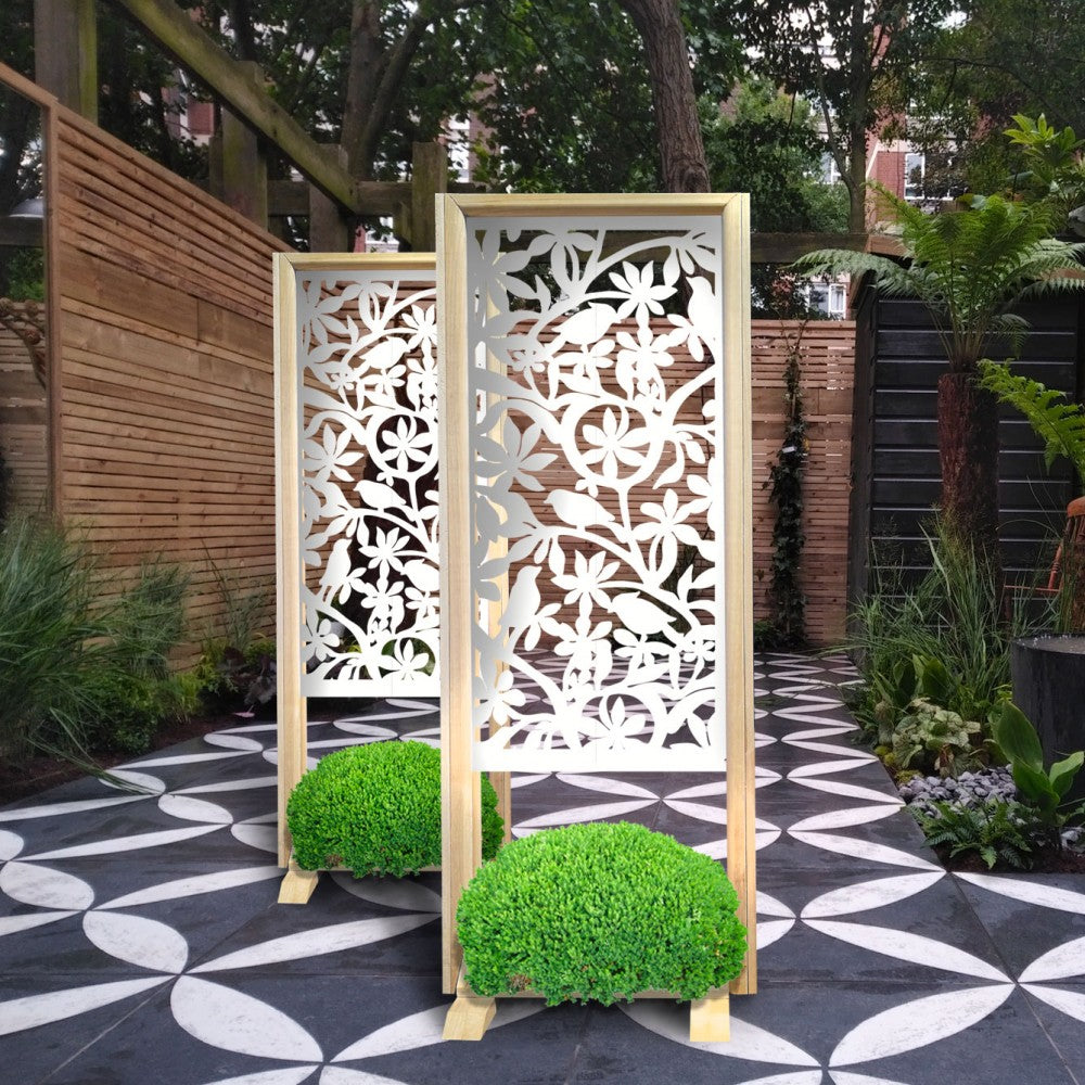 UCCELLINI - Separè - Paravento modulabile - 70x190cm - in Legno e PVC - PlastiWood (14558584)