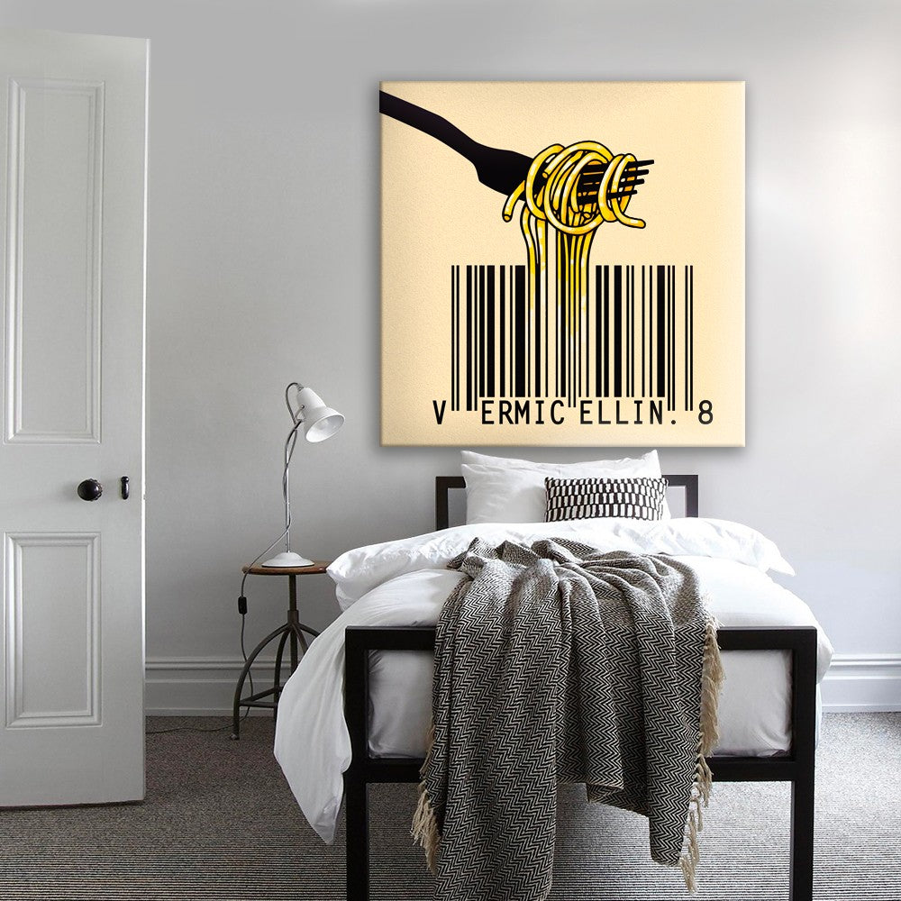 Vermicelli n.8 - Quadro Canvas su telaio in legno - PlastiWood (14558675)
