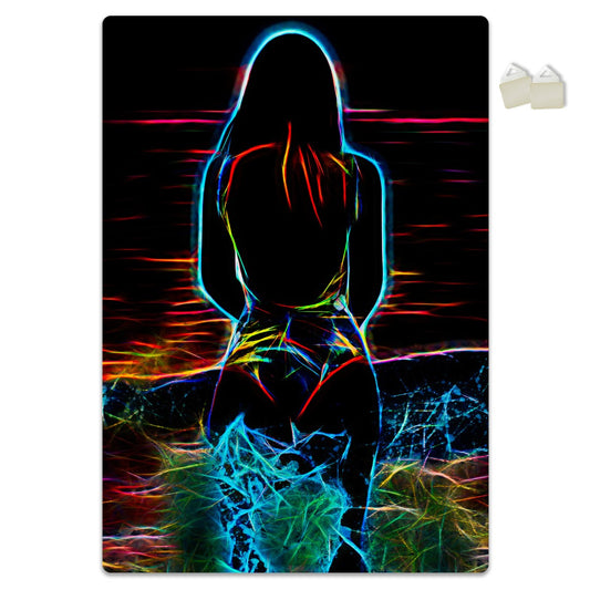 WOMAN NEON - POSTER in PVC da 3mm - PlastiWood