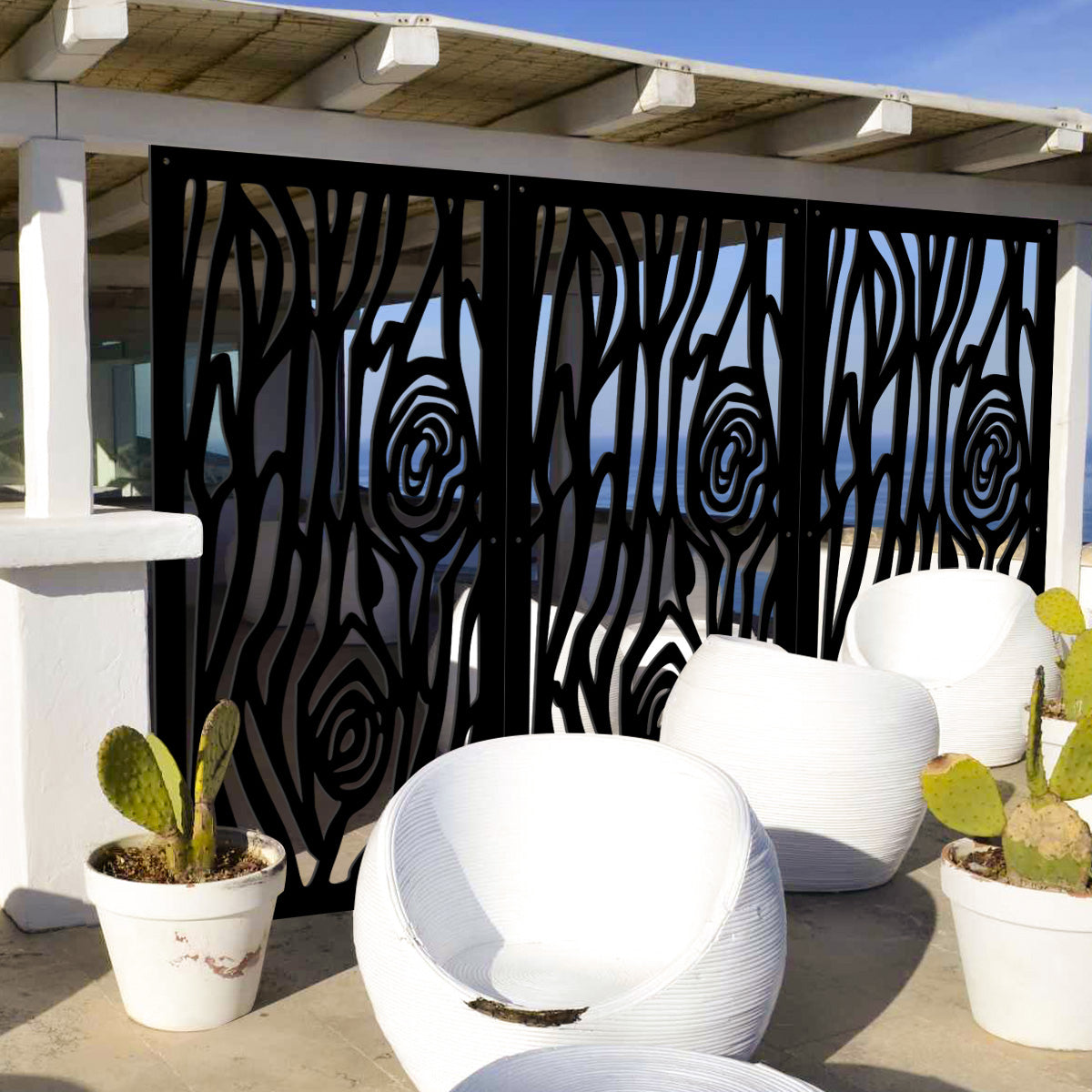 WOOD - Pannello in PVC traforato - Parasole - PlastiWood (14558943)