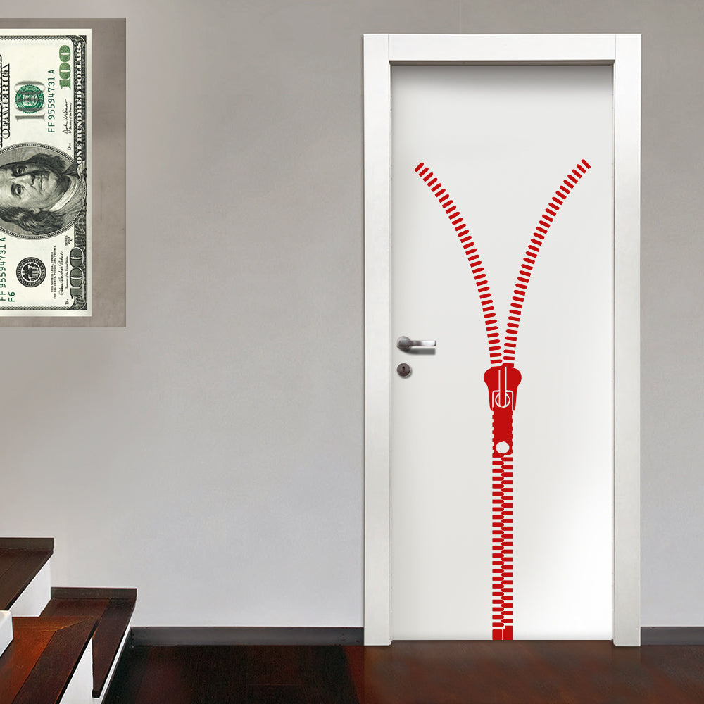 ZIP LINE - Adesivo murale wall sticker in vinile 55x150 cm - PlastiWood (14559022)